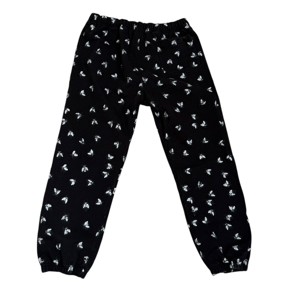 F*cking Awesome FA Flies Sweatpants Black Fly Print Mens Size L Lounge Pants